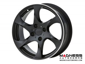 FIAT 500 Custom Wheels by Lorinser - 7.5x17" - Black Satin Finish